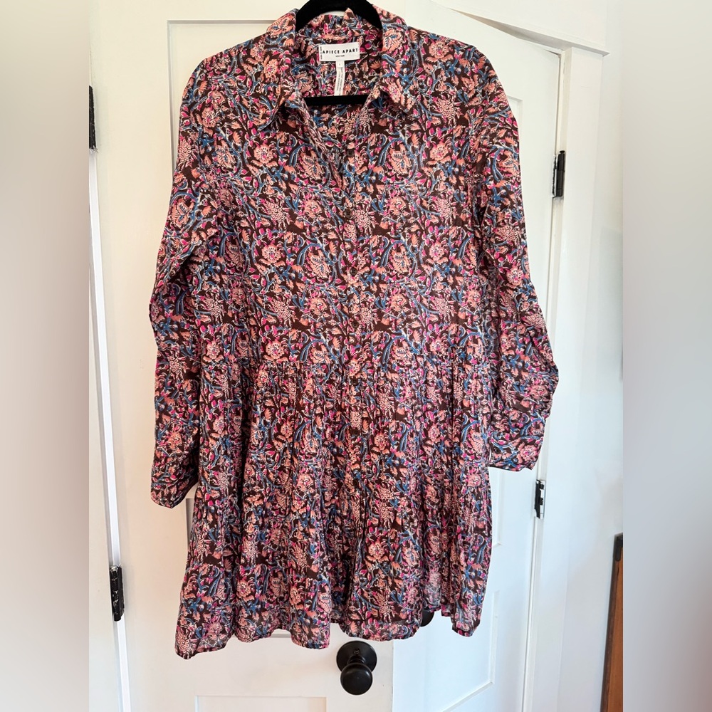 Apiece Apart Multicolor Floral Mini Dress